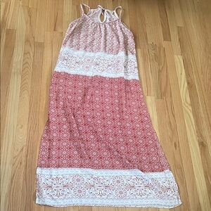 Knox Rose Red and White Maxi Dress